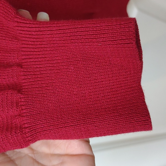 Boca Classics Men's Red Knit Long Sleeve Crewneck Pullover Lightweight Sweater M - Picture 4 of 10